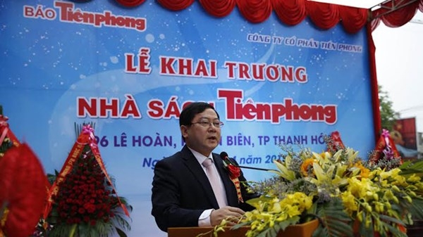 Ông Lê Xuân Sơn phát biểu tại buổi lễ